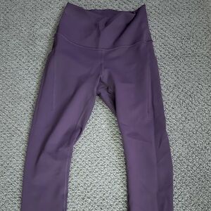 Grape lululemon wunder train 25” leggings with pockets